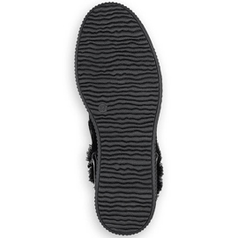 Botas de cuero con aislamiento de cuero negro Rieker 93312-00 en la plataforma 5