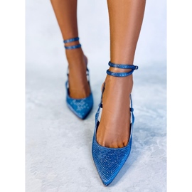 Zapatos de tacón con cuentas Bonnie Light Blue azul 3