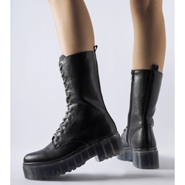 Botas aislantes Middletown de charol negro 2