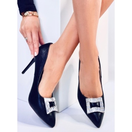 Zapatos de tacón de mujer Deborah Black con adornos negro 3
