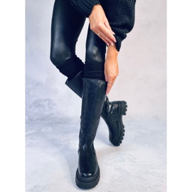 Botas Dillard negras con suela gruesa. negro 4