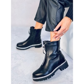 Botines Teah Black con circonitas negro 4