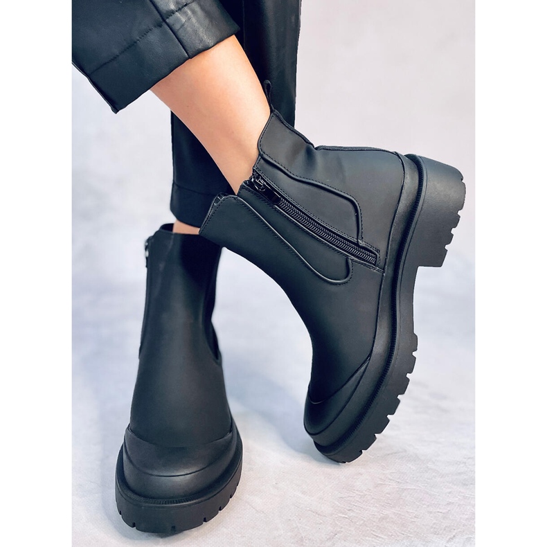 Botas Carey Jodhpur negras negro 1