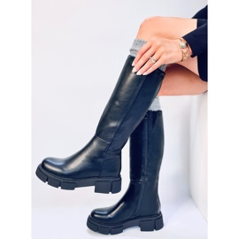 Botas de mujer con suela gruesa Baker Black negro 1
