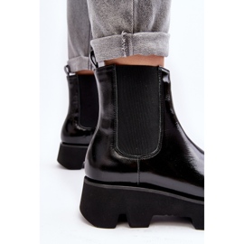 Botas Chelsea de piel para mujer con suela maciza Laura Messi 2571 Negro 1 Botas Chelsea de piel para mujer con suela maciza Laura Messi 2571 Negro 1