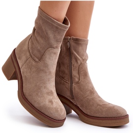 Botas Mujer Tacón Alto Beige Argastis 9