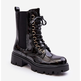 Botas de charol Charmea de mujer de color negro 1