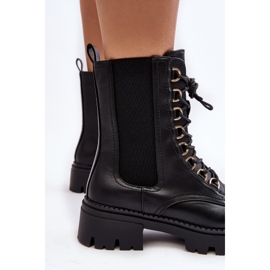 Botas Worker Mujer Piel Negro Charmea 1 Botas Worker Mujer Piel Negro Charmea 1