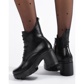 W. Potocki Botines negros con cordones de Potocki 3