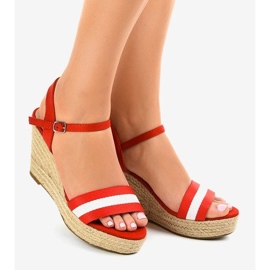 Sandalias cuña alpargatas rojas 9072 rojo 1 Sandalias cuña alpargatas rojas 9072 rojo 1