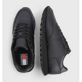 Tommy Hilfiger Zapatos Leather Runner Ess M EM0EM008980GK negro 3