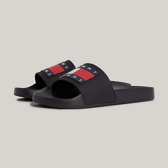 Chanclas Tommy Hilfiger Flag Pool Slide Ess W EN0EN02115BDS negro 1 Chanclas Tommy Hilfiger Flag Pool Slide Ess W EN0EN02115BDS negro 1