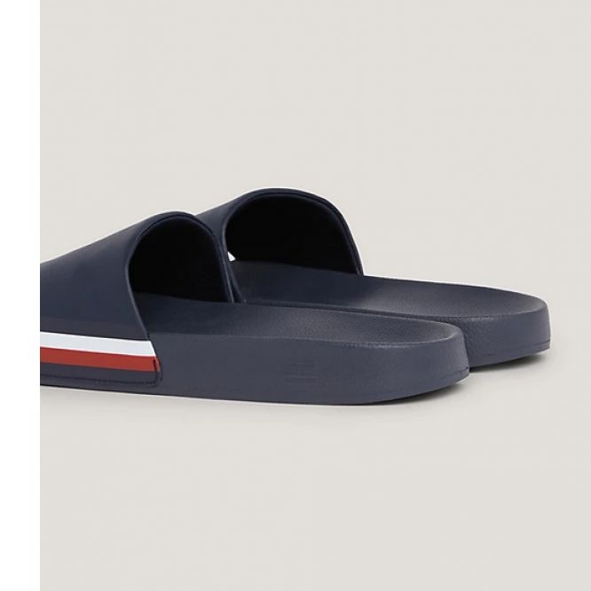 Tommy Hilfiger Chanclas Corporate Hilfiger Pool Slide M FM0FM04853DW5 azul 1 Tommy Hilfiger Chanclas Corporate Hilfiger Pool Slide M FM0FM04853DW5 azul 1