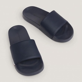 Tommy Hilfiger Chanclas Corporate Hilfiger Pool Slide M FM0FM04853DW5 azul 3