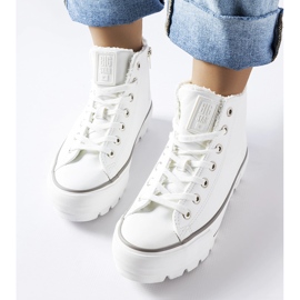 Zapatillas blancas con aislamiento Big Star MM274037 blanco 1 Zapatillas blancas con aislamiento Big Star MM274037 blanco 1