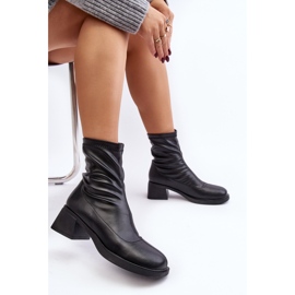Botas Tacón Bajo Mujer Negro Aphroteia 2