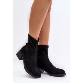 Botas Tacón Bajo Mujer Negro Aphroteia 1