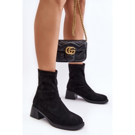 Botas Tacón Bajo Mujer Negro Aphroteia 4
