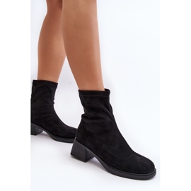 Botas Tacón Bajo Mujer Negro Aphroteia 5