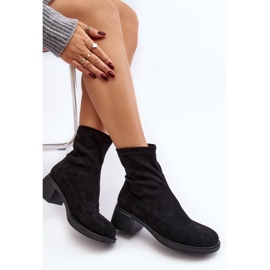 Botas Tacón Bajo Mujer Negro Aphroteia 6
