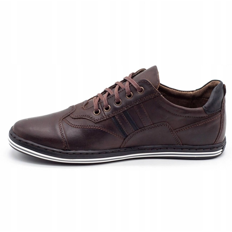Polbut Zapato casual hombre 1801 marrón oscuro 3