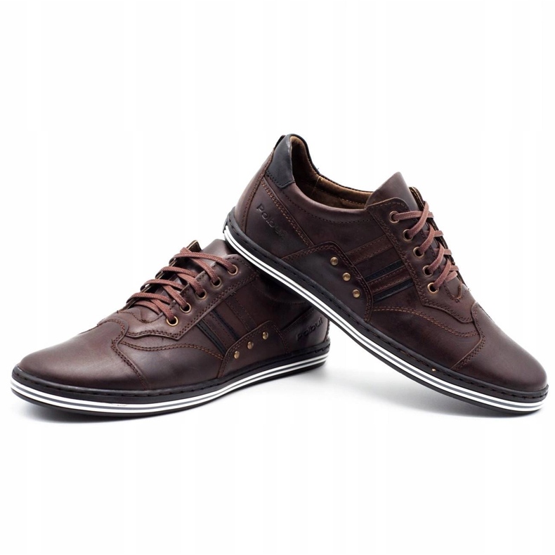 Polbut Zapato casual hombre 1801 marrón oscuro 2