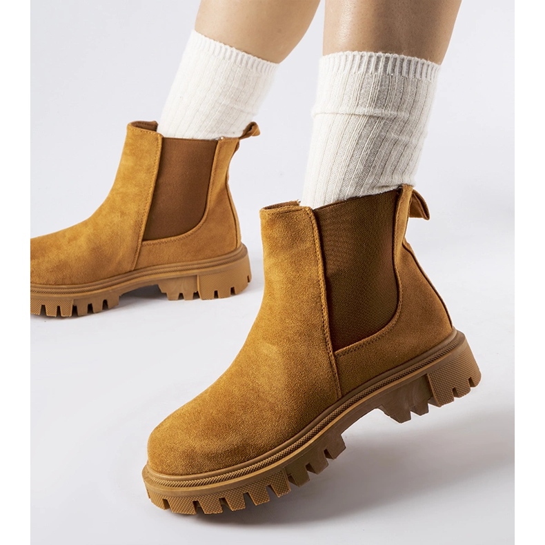 Botines sin cordones Davenport color caramelo marrón 1 Botines sin cordones Davenport color caramelo marrón 1