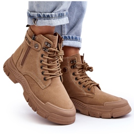 Botines Mujer Ante Insulados Beige Jailina 11