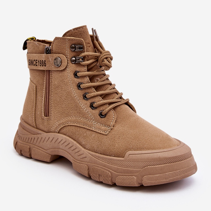 Botines Mujer Ante Insulados Beige Jailina 1