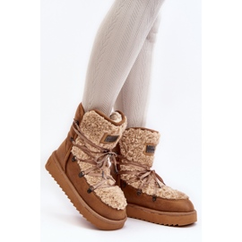 Botas de nieve impermeables con plataforma Vegan D.Franklin DFSH370004 Marrón 8