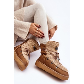 Botas de nieve impermeables con plataforma Vegan D.Franklin DFSH370004 Marrón 5