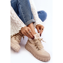 Botas trampero aisladas con suela gruesa, beige claro Ralotta 2