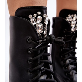 Botines Worker Mujer Con Adorno Negro Ventora 9