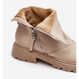 Botas Planas Mujer Piel Laura Messi 2620/199 Beige Claro 7