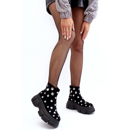 S.Barski Botas aislantes de ante con cristales D&amp;A MR870-83 Negro 1