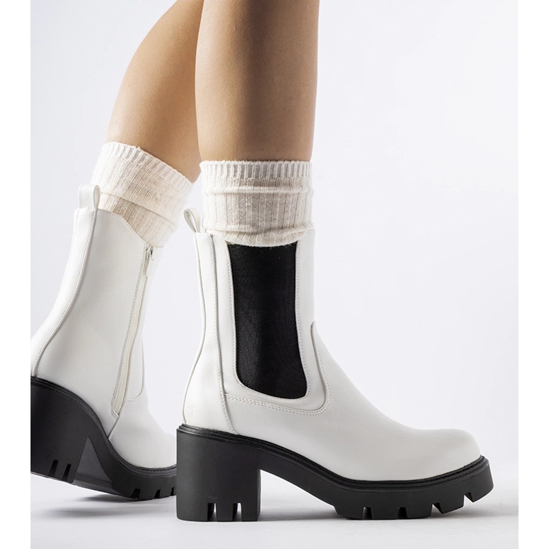 Botas aislantes blancas con bloque Hattiesburg. blanco 1