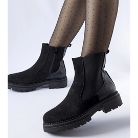 Botines negros con suela masiva de Hodges. 2