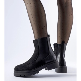 Botines negros con suela masiva de Hodges. 3