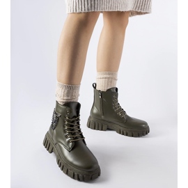 Botines Spadafore verde oscuro con bolsillo 1