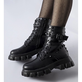 Botas de trabajadores negras decoradas con tachuelas Chamberlain negro 1