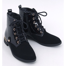 Ninas Botines negros con cordones 1 Ninas Botines negros con cordones 1