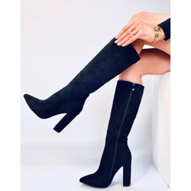 Botas tacón estable Maureen Black negro 4