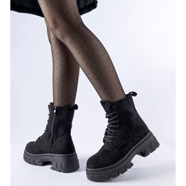 Zapatos de trabajo negros con suela gruesa Qureshi. 2