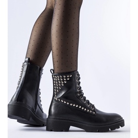 Botas de trabajo negras decoradas con tachuelas Bobbitt negro 2