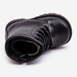 Botas Infantiles De Piel Con Cremallera Negro Omua 1