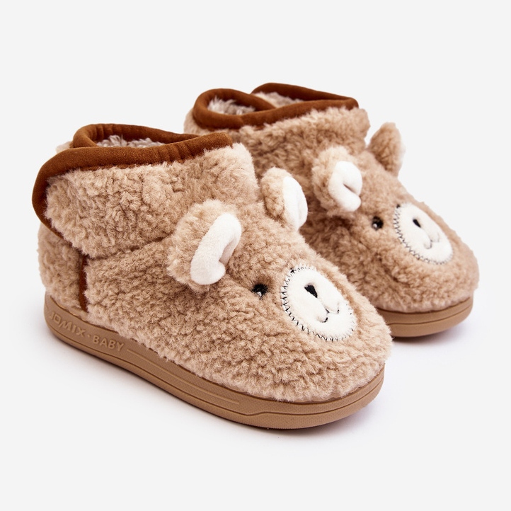 Pantuflas Infantiles Térmicas con Osito, Beige Eberra 1