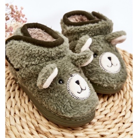 Pantuflas Infantiles Térmicas Con Osito Verde Eberra 2 Pantuflas Infantiles Térmicas Con Osito Verde Eberra 2