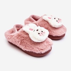 Pantuflas Infantiles Conejito Peludo, Dicera Rosa 1