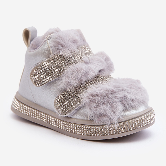 Botas de nieve con aislamiento Leela plateadas para niños plata 2 Botas de nieve con aislamiento Leela plateadas para niños plata 2