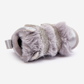 Botas de nieve con aislamiento Leela plateadas para niños plata 1 Botas de nieve con aislamiento Leela plateadas para niños plata 1